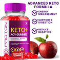 thumbnail image 3 of (3 Pack) Proton Keto + ACV 1000mg Gummies Apple Cider Vinegar Vitamin B12 Vitamin B6 Gut Health and Digestion Support Gummy (180 Gummies), 3 of 8