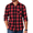 Red & Black Plaid, variant on COOFANDY Mens Button Down Long Sleeve Shirts Jacket Slim Fit Flannel Shirt Casual Plaid Shirt