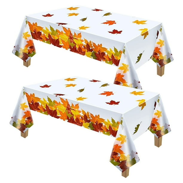 Thanksgiving Autumn Leaf Tablecloth Autumn Maple Leaf Tablecloth