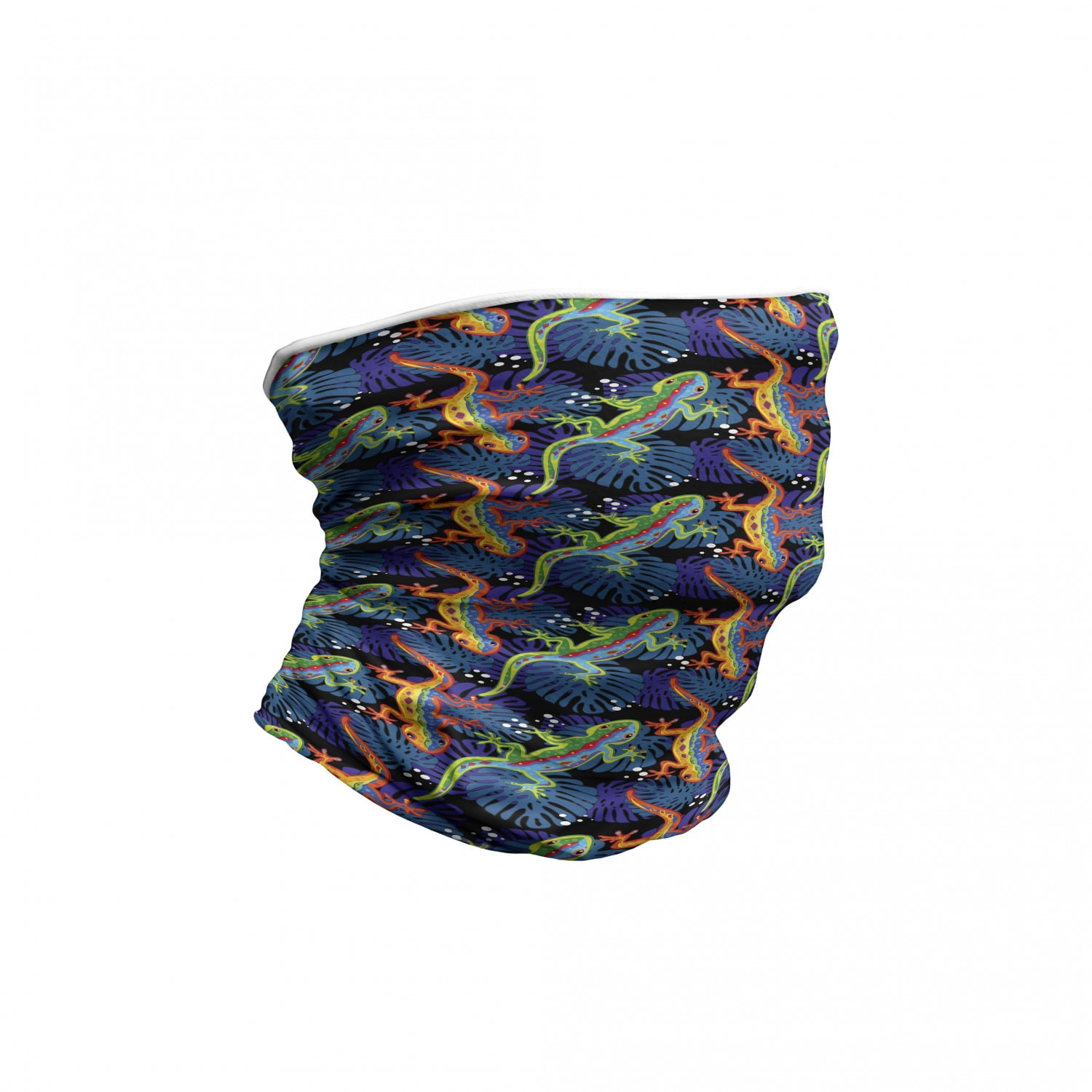 Gecko Neck Gaiter, Exotic Flora and Fauna, Unisex, Multicolor, by ...