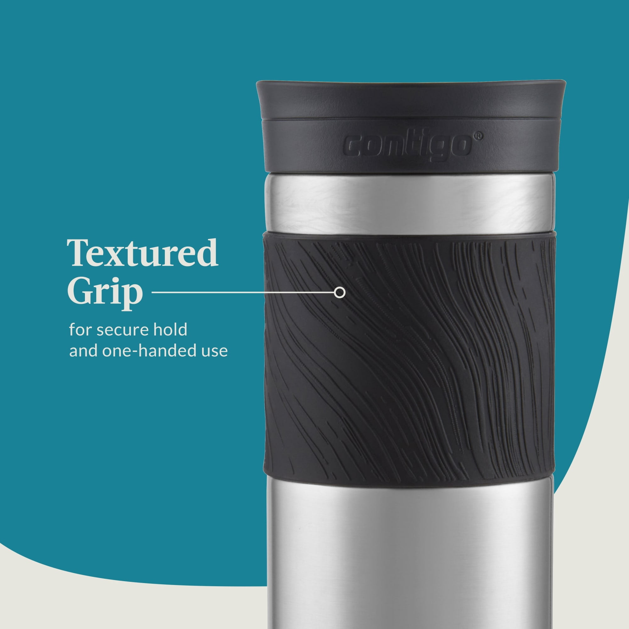 (2 pack) Contigo Byron 2.0 Stainless Steel Travel Mug with SNAPSEAL Lid Stainless Steel, 24 fl oz.