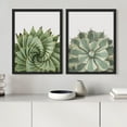 thumbnail image 2 of PixonSign Framed Wall Art Prickly Green Cactus Posters, Set of 2 Southwest Texas Arizona Desert Plants Illustrations Wall Decor, Adhesive Canvas Prints for Home Decor - 11"x14" Black, 2 of 5