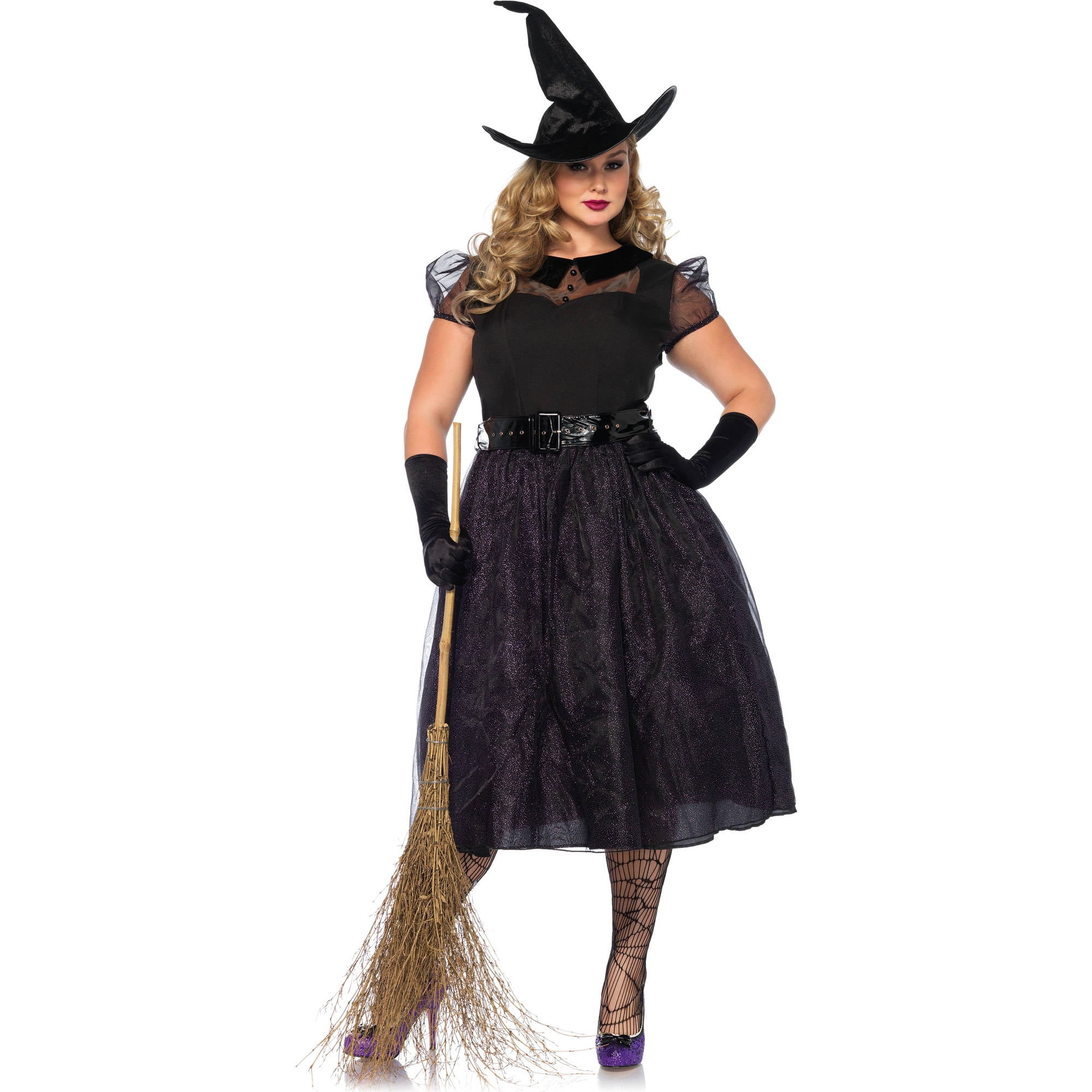 Spellbound Witch Adult Halloween Ladies Fancy Dress Up to XXL Costume