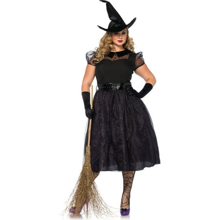 Leg Avenue Women's Plus Size Classic Darling Spellcaster Witch