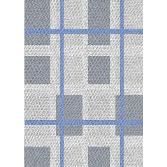 Ahgly Company Machine Washable Indoor Rectangle Transitional Platinum Gray Area Rugs, 4' x 6'