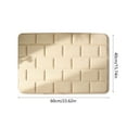 thumbnail image 3 of Bathroom Water-Absorbent Door Mat, Dry Entry Mat, Non-Slip Shower Rug, Water Absorbent Floor Mat, Solid Color, For Toilet Washroom, Machine Washable, Soft, 3 of 6