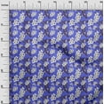 thumbnail image 3 of oneOone Cotton Cambric Medium Purple Fabric Kids Floral Sewing Craft Projects Fabric Prints By Yard 56 Inch Wide, 3 of 4