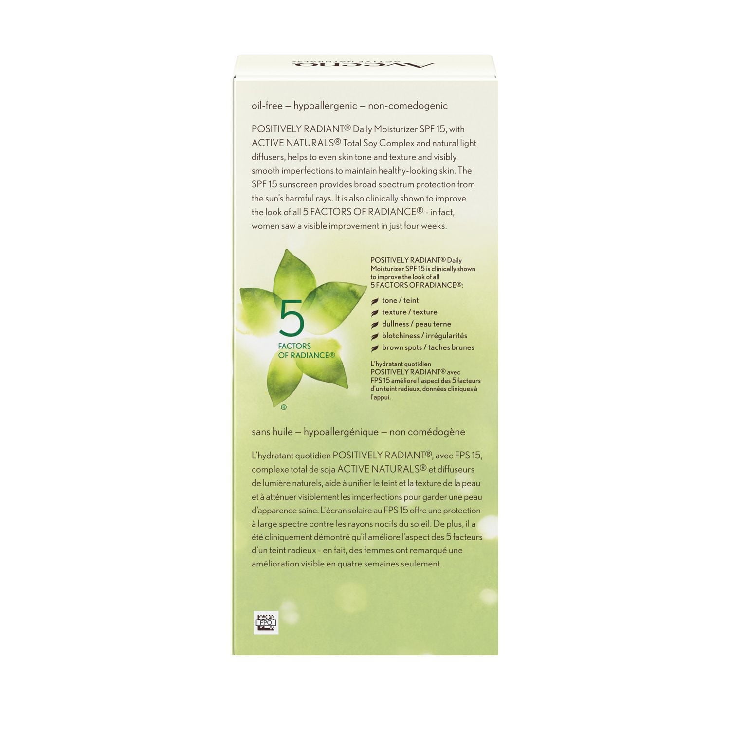 Aveeno Face Moisturizer SPF 15, Positively Radiant Facial Cream