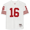 thumbnail image 4 of Joe Montana San Francisco 49ers Autographed Mitchell & Ness White Replica Jersey with "HOF 00" Inscription - Fanatics Authentic Certified, 4 of 4