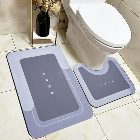 

CCWADH Non-Slip Bathroom Mat Set – Absorbent Floor Mats for Bathroom Living Room Kitchen & Bedroom 2-Piece Set for Maximum Comfort & Safety on Clearance Deals of The Week!