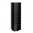 thumbnail image 2 of Prepac 64" 4-Sided CD DVD Spinning Media Storage Tower in Black, 2 of 2