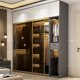thumbnail image 4 of Luxury Wardrobe Glass Door Wheel Sliding Multi Layer Aluminium Grande Large Sizs Clothes Closet Devider Ropero Bedroom Furniture My Lux Decor Round, 4 of 26