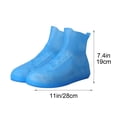 thumbnail image 3 of Rain Boot Covers, Waterproof Reusable Silicone Overshoes Non Slip Wear Resistant Foldable Shoe Protectors, for Outdoor Walking Cycling Gardening Hiking Daily Commute, 3 of 8
