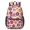 Pioneer Flower Floral Print Pattern, variant on Pioneer Flower Floral Print Pattern 17" School Backpacks for Teens,Waterproof Oxford Fabric,S-Shape Padded Straps for School,Travel,Hiking,Camping
