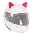 thumbnail image 1 of Orejas de gato para casco de moto rojas Con luz Kinlley, 1 of 7