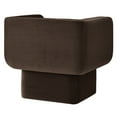 thumbnail image 6 of Accent Chair, Brown, Velvet, Living Room Lounge Cafe Lobby Hospitality Restaurant, Modern Contemporary, HB37379, 6 of 9