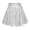 Silver, variant on Qiopertar Plus Size Pleated Skirts for Women Hot Stamping Casual Short Skirts Waist Cinching A-Line Umbrella Skirts Fashion Comfy Stretchy, Gold XXL