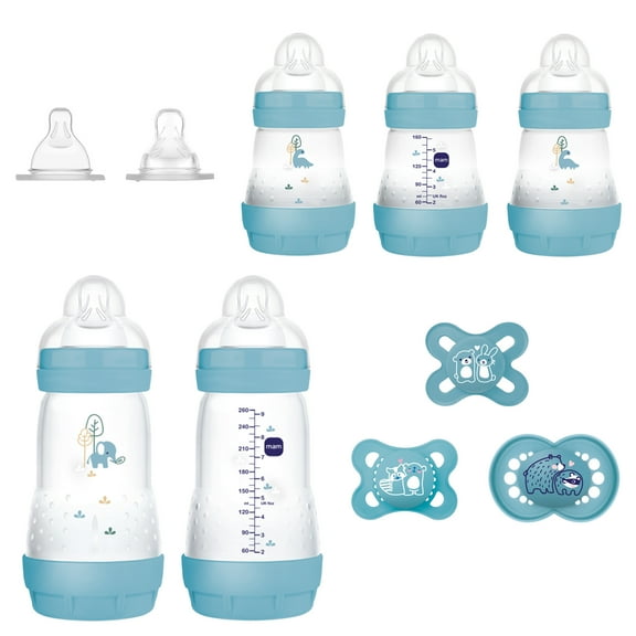 MAM Baby Essentials Bottle & Pacifier Gift Set, 10 Piece