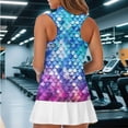 thumbnail image 6 of Uorisanigo Fish Scale Pattern Women's Golf Top Soft Versatile Women's Dry-Fit Golf Shirts Casual Sleeveless Workout Tank Tops Relaxed for Women, 6 of 7