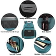 thumbnail image 6 of Summit Ridge 24 Pack Mesh Zippered Pocket, Rubber Grip Handle 18 Inch Laptop Backpacks, Padded Shoulder Straps for Travel, Commute, 6 of 8