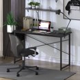 thumbnail image 3 of Topbuy 40" Industrial Computer Desk Study Writing Table with Storage Bag Black, 3 of 6