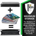 thumbnail image 5 of ID Stronghold "Waltlet" Unisex Bifold Leather RFID Blocking Wallet, Black, 5 of 5