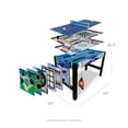 thumbnail image 3 of Triumph 13-in-1 Combo Game Table Includes Basketball, Table Tennis, Billiards, Push Hockey, Launch Football, Baseball, Tic-Tac-Toe, and Skee Bean Bag Toss, 3 of 21