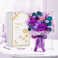 thumbnail image 2 of Bouquet Eterfield Forever Flowers, rosas preservadas, color morado, 2 of 7