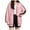 Pink, variant on Womens Work Blouse Winter Loose Fit Hooded Long Sleeve Bell One Shoulder Zipper Heart Print Zip-Up Polyester Hoodies Hoodie(Coffee,XXL)