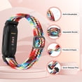 thumbnail image 2 of Vodtian 2 pack Braided Bands for Inspire 3/Inspire 2/Inspire Band, Elastic Adjustable Nylon Replacement Wristband for Women Men, 2 of 6