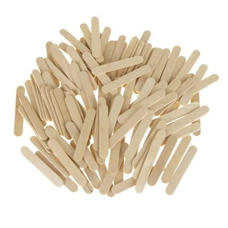 200 Pcs Natural Wood Popsicle Sticks Wooden Craft Wax Sticks 4-1/2 x 3/8  New !