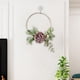thumbnail image 5 of de aro artificiales, colgante de Floral, colgantes de pared para puerta de granja, telón de fondo decorativo para el , estilo F Estilo F 25cm Macarena Guirnalda de flores, 5 of 8