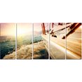 thumbnail image 2 of Huge Yacht Sailing Against Sunset, 2 of 3