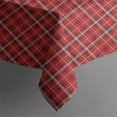 thumbnail image 5 of Red Christmas Plaid Pattern Square Tablecloth,Waterproof Square Table Cover,Wipeable Spillproof Washable Table Cover for Home Kitchen Party Decor 52"x52"(132x132cm), 5 of 6
