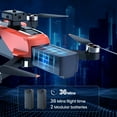thumbnail image 4 of D99 GPS Drone with 8K UHD Camera, Foldable Quadcopter for Adults Beginners, Brushless Motor, VR Mode, 2 Batteries, Orange, 4 of 12