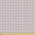thumbnail image 2 of Ambesonne Polka Dots Fabric by the Yard Upholstery, Monochrome Circles Stain, 5 Yards, Soft Pink and Mauve Taupe, 2 of 5