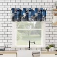 thumbnail image 5 of Forest Kitchen Valance Set,Magical Fantasy Watercolor Landscape Forest Mountains Home Decor Rod Pocket Window Valance for Kitchen Dining Room 54x18in+27x24in x2, 5 of 6