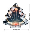 thumbnail image 7 of Metal Hanging Christmas Tree Wind Spinner - Vibrant Fireworks Design Festive Garden Decoration for Yard & Outdoor Spaces, 7 of 7