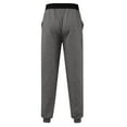thumbnail image 5 of qolati Sweatpants for Men Mid Waisted Solid Drawstring Athletic Daily Track Pants Casual Fitted Jogging Sports Pants, 5 of 5
