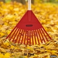 thumbnail image 3 of Superio Kids Rake with Hardwood Handle- Durable Plastic Red Head to Sweep Leaves in Lawn and Tidying Up The Garden – 34 “Height (12 Pack), 3 of 5