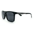 thumbnail image 6 of Mens Classic Rectangle Sporty Gentlemanly Plastic Fashion Sunglasses Shiny Black, 6 of 7