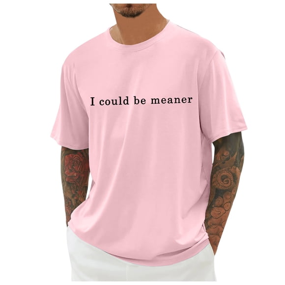 Camiseta de verano para hombre con cuello redondo, estampado urbano, poliéster-spandex, holgada, informal, tallas XXS-XXXXXXL para todas las estaciones.