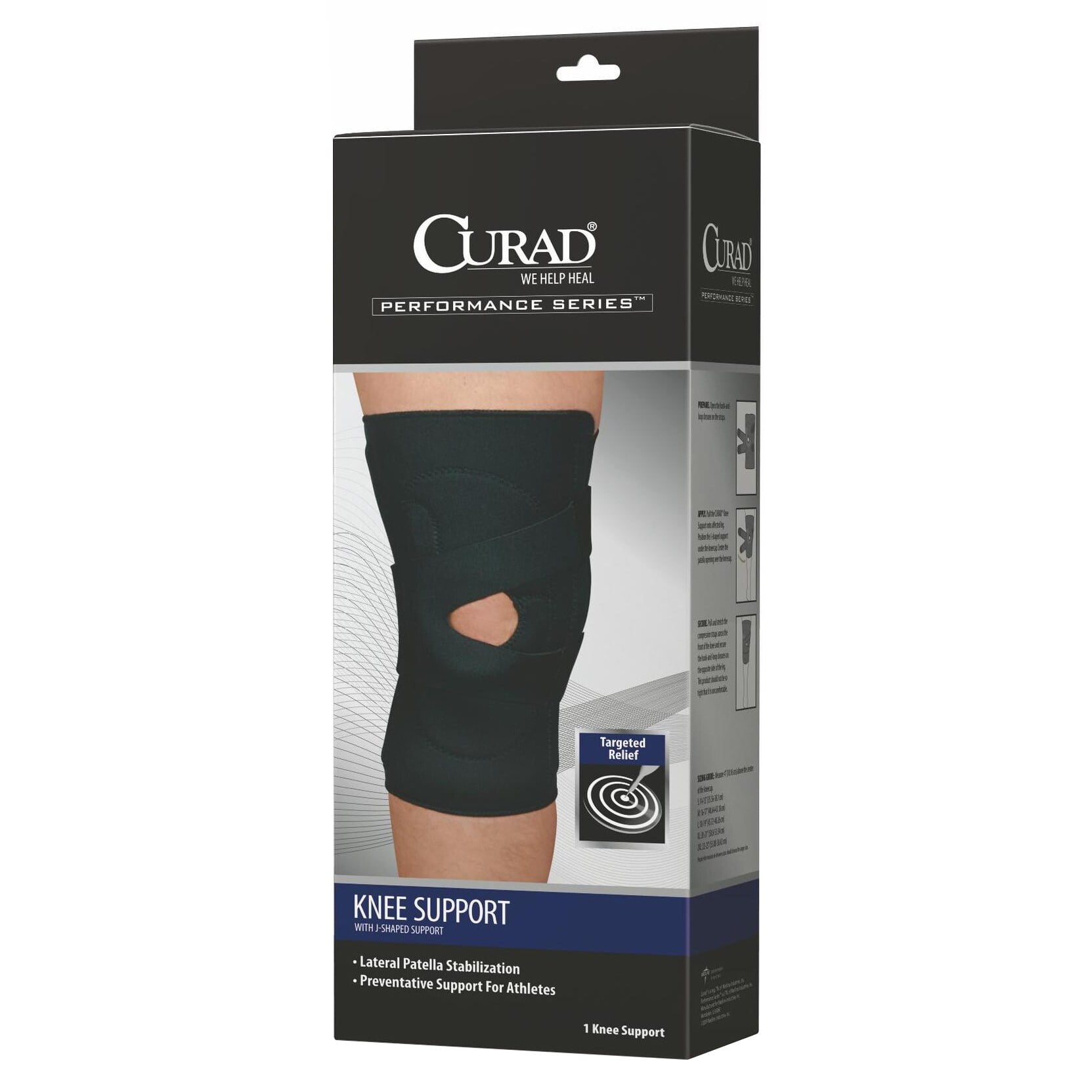Curad J-Shaped Knee Support