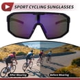 thumbnail image 3 of Gafas de montar de motocicleta únicas 1 Pc púrpura con puntos púrpuras, verdes y amarillos UV400, 3 of 6