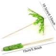 thumbnail image 2 of Cocktail Picks 30 Pieces Green Tropical Coconut Palm Tree Toothpicks, 2 of 4