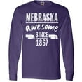 thumbnail image 3 of Inktastic Nebraska Awesome Since 1867 Long Sleeve T-Shirt, 3 of 5
