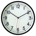 thumbnail image 1 of hometrends Black Contemporary Wall Clock, 1 of 3