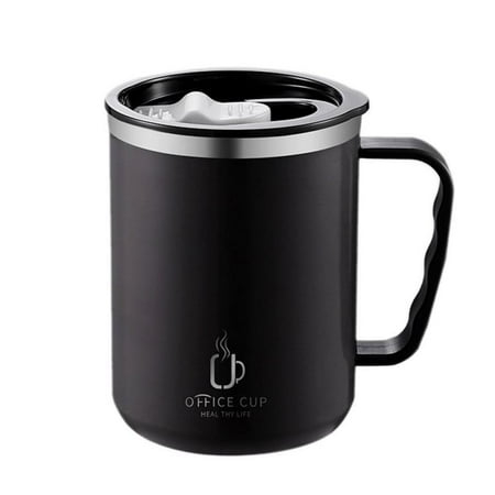 

With High Beauty Wide-mouth Design Water Bottle Durable Simple Office Mug Food Grade Silicone Sealing Rin Thermos Cup Coffee Cup