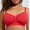 Red, variant on FeelinGirl  Women's Wireless Bra Comfort  up to 44DD  No Underwire Unlined Cami Bra Seamless  Sports Bra  Valentine's Day  live  Breathable Daily Wear