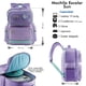 thumbnail image 2 of Mochila escolar SQbags con parches Purple, 2 of 5
